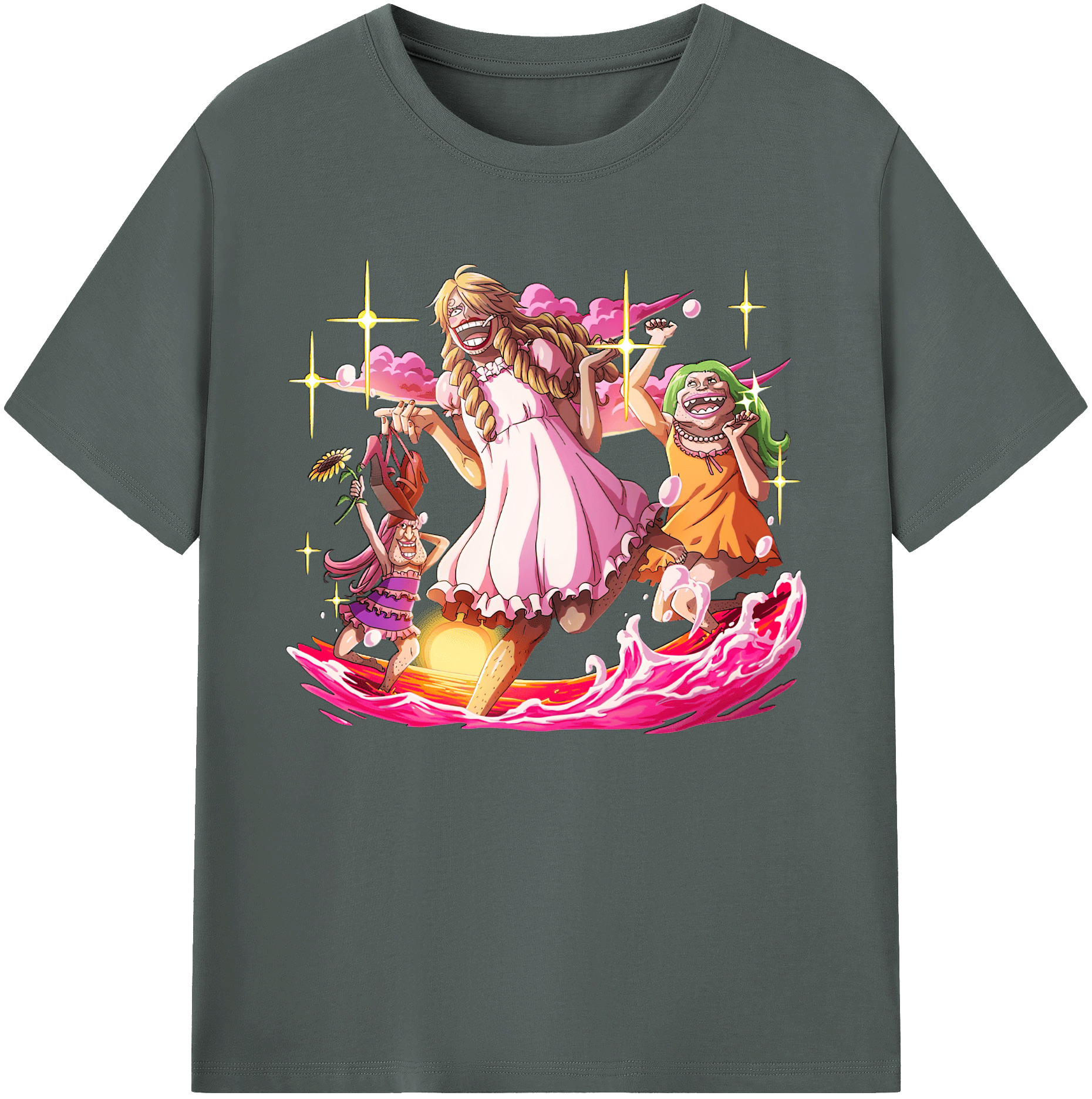（画像用） ワンピース サンジ ONE PIECE Sanji 綿100％ メンズ半袖Tシャツ｜肌触りやわらか＆通気性